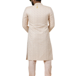 Alluring Peach Thread Embroidered Sherwani | Father Son Combo | Perfect Groom Wear